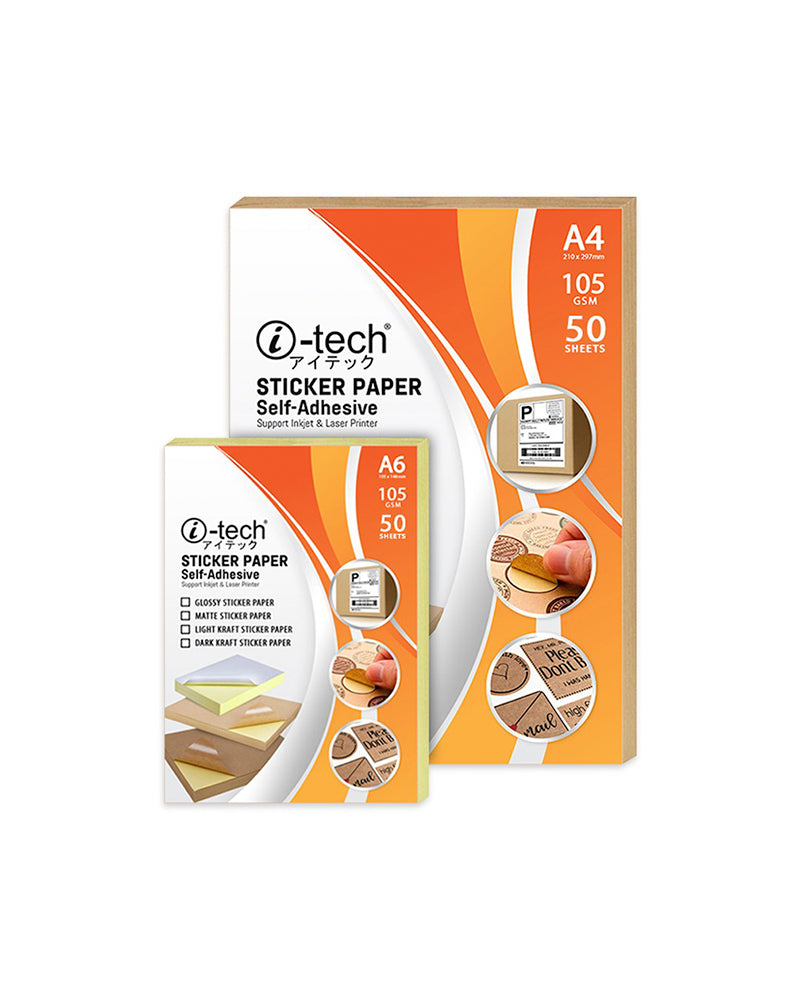 i-Tech Sticker Paper Self-Adhesive 105gsm – RGM.COM.PH